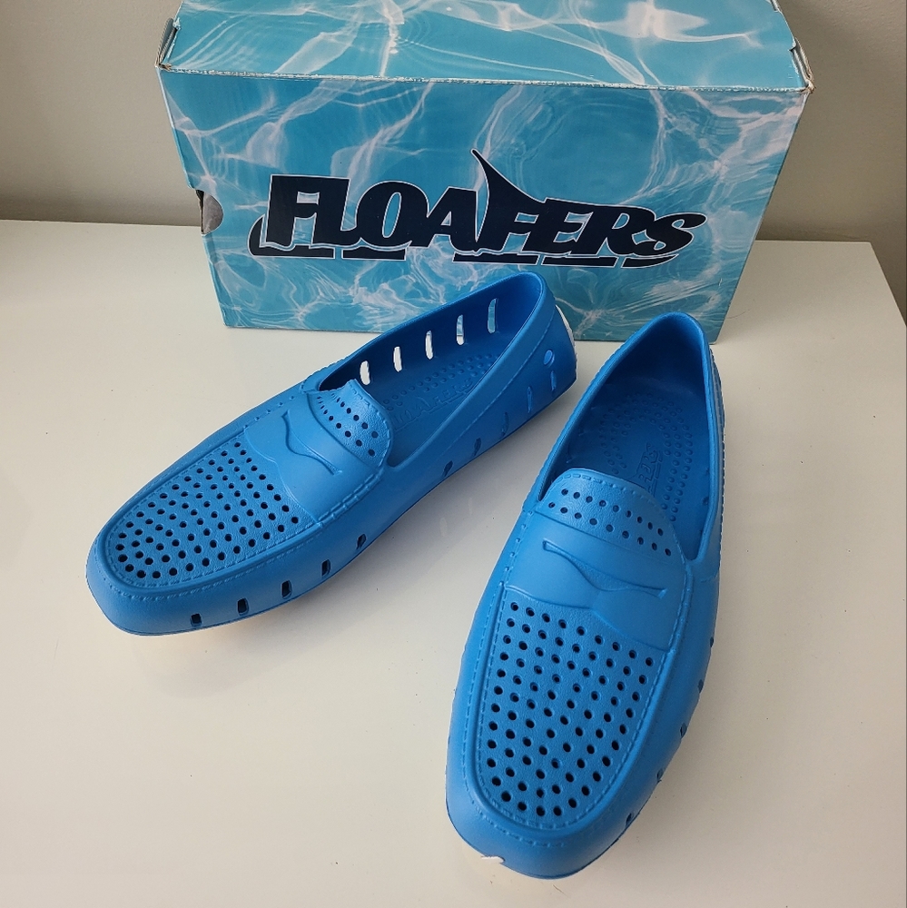 Floafers Men's Sky Blue/Bright White Country Club Driver - Picture 3 of 8